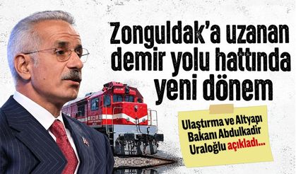 Bakan Uraloğlu açıkladı: Zonguldak’a uzanan demir yolu hattında yeni dönem