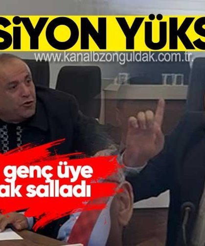 CHPli genç üye parmak salladı tansiyonlar yükseldi