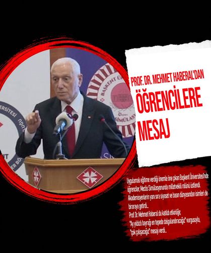 Prof. Dr. Mehmet Haberal'dan Öğrencilere Mesaj