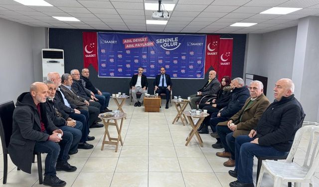 Birkan'dan Saadet Partisi'ne taziye ziyareti