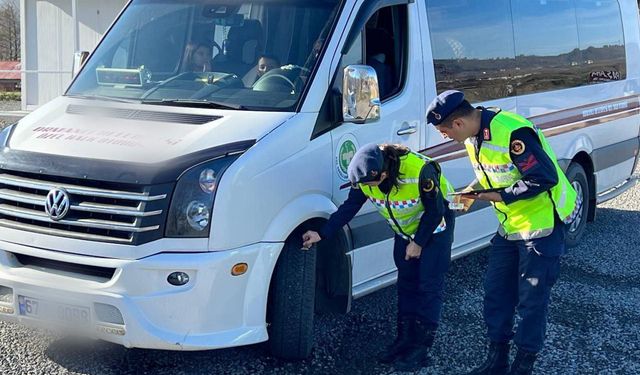 Jandarma'dan kış lastiği denetimi