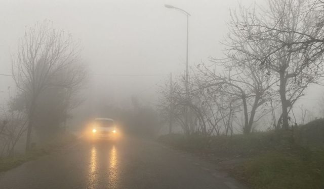 Zonguldak'ta sıcaklık düştü, sis etkili oldu