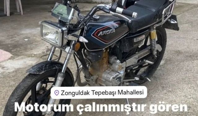 Bu kadarıda pes: Motoru çaldılar!