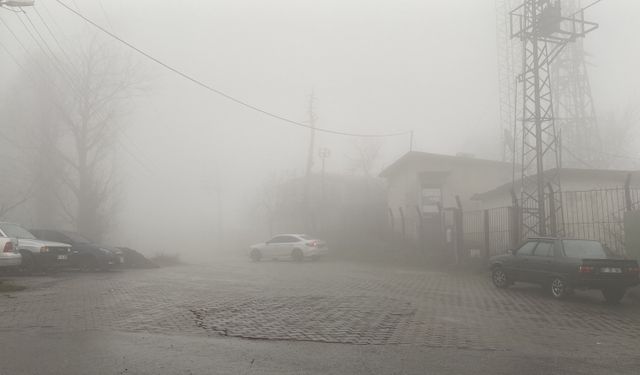 Zonguldak’ta sis ve yağmur etkili oldu