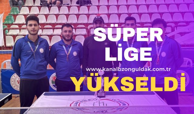 ZBEÜ Erkek Masa Tenisi Takımı Türkiye Masa Tenisi Süper Ligi’ne Yükseldi