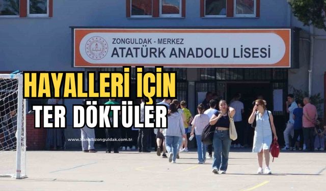 Zonguldak’ta YKS heyecanı: Üniversite hayalleri için ter döktüler