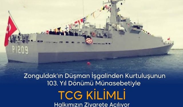 TCG Kilimli Zonguldak'ta ziyarete açılacak