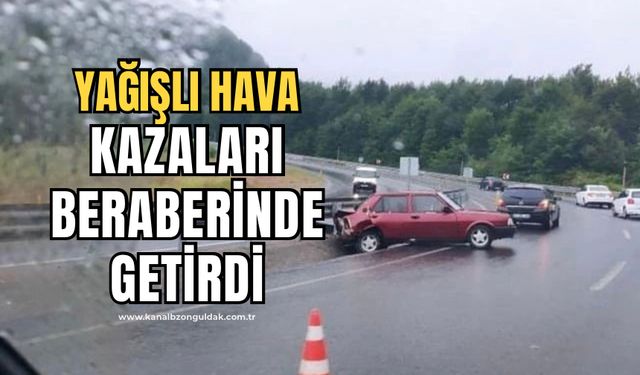 Zonguldak-Ereğli yolunda kaza!