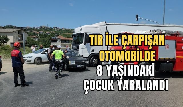 Karadeniz Ereğli'de trafik kazası: 8 yaşındaki çocuk yaralandı