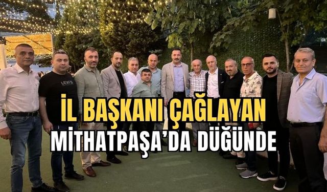 Başkan Çağlayan Mahalle Başkanı'nın düğününe katıldı