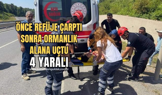 Ereğli'de trafik kazası: 4 yaralı