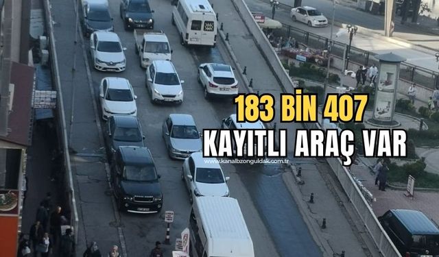 Zonguldak’ta motorlu kara taşıtları sayısı 183 bin 407 oldu