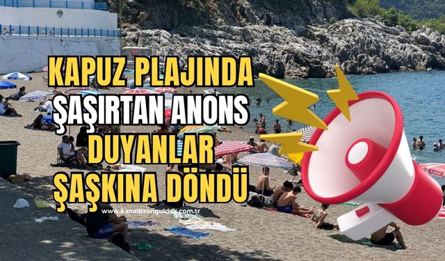 Kapuz plajında anons! ‘Doğum günün kutlu olsun’