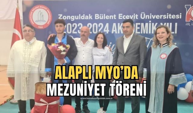 Alaplı Meslek Yüksek Okulu'nda mezuniyet sevinci