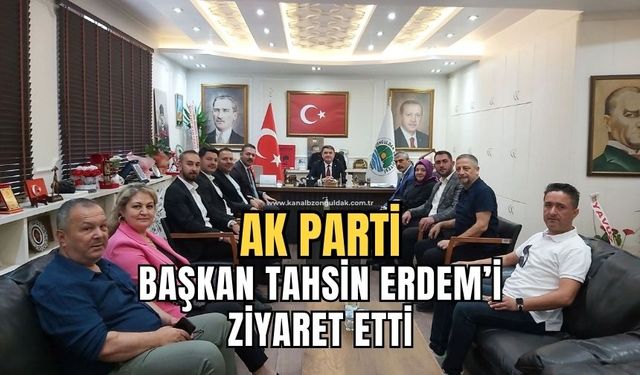 AK Parti İl Teşkilatından Başkan Erdem’e hayırlı olsun ziyareti