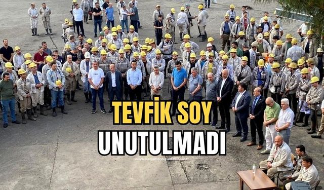 Şehit madenci Tevfik Soy’u unutmadılar