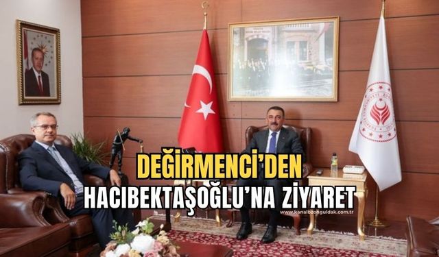 Başmüfettiş İsmail Değirmenci Vali Hacıbektaşoğlu'nu ziyaret etti