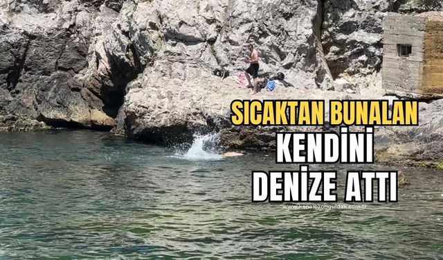 Güneşi gören vatandaşlar soluğu denizde aldı