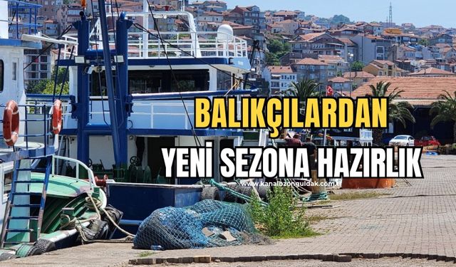 Karadeniz Ereğli'de amatör balıkçılar yeni sezona hazırlanıyor