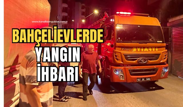 Bahçelievler yangın ihbarı: Ekipler olay yerinde!