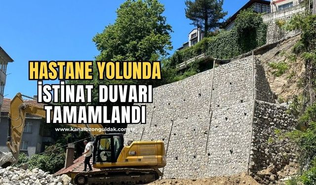 Amelebirliği hastanesi yolunda çalışmalar hızla devam ediyor