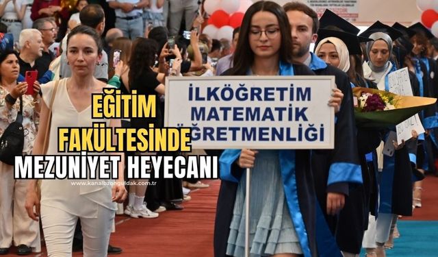 Ereğli Eğitim Fakültesinde Mezuniyet Coşkusu