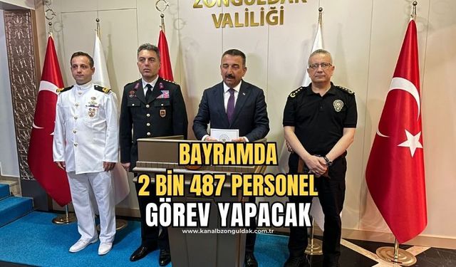 Vali Hacıbektaşoğlu;”Bayramda 2bin 487 personel görev yapacak!”