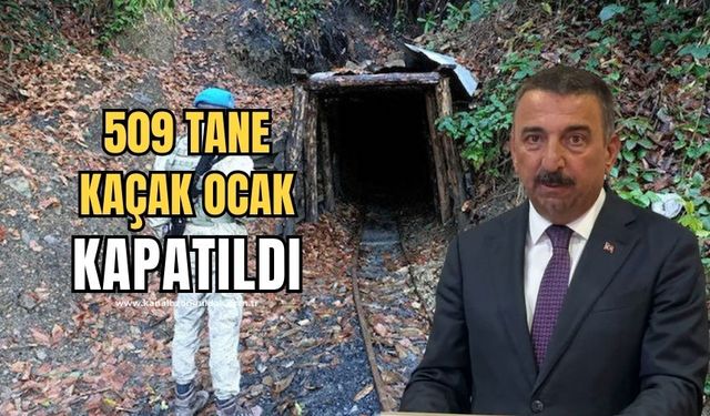 Vali Hacıbektaşoğlu;”509 kaçak Ocak kapatıldı 254 ton kömür ele geçirildi!”