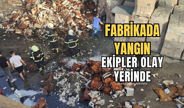 Fabrikada çıkan yangın söndürüldü