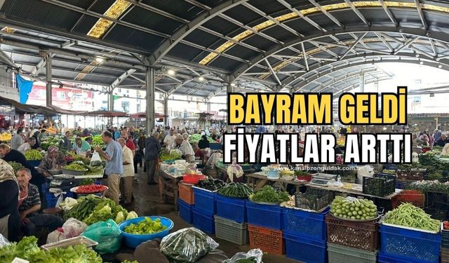 Halk pazarında fiyatlar arttı