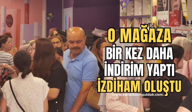 Yüzde 80 indirim yapıldı! Mağazada izdiham oluştu