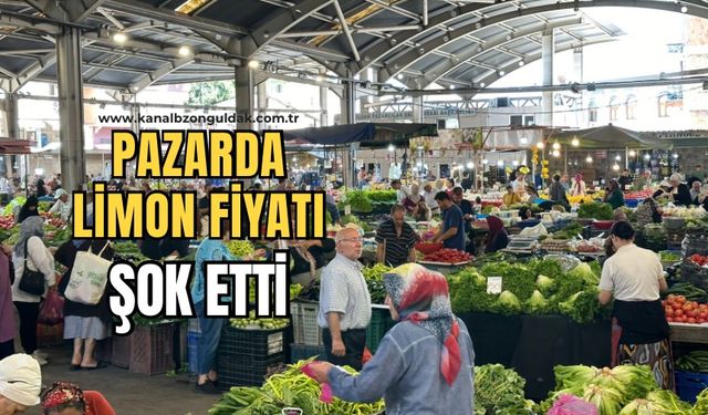 Halk pazarına yoğun ilgi: Limonun fiyatı dikkat çekti!