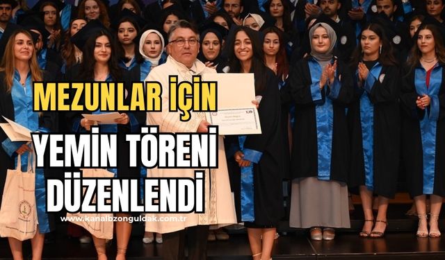 Sağlık Bilimleri Fakültesi mezunları için yemin töreni düzenlendi