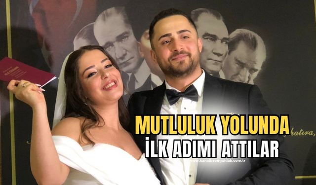 Berat ve Zeynep çifti mutluluk yolunda ilk adımlarını attılar