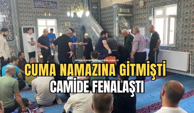 Bir vatandaş camide fenalaştı