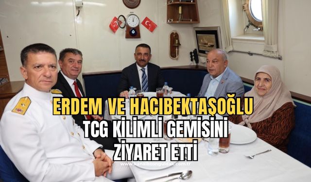 Vali ve Belediye Başkanı TCG gemisini ziyaret etti