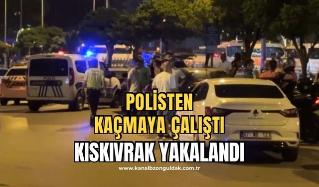 Dakikalar süren kovalamacada yakayı ele verdi