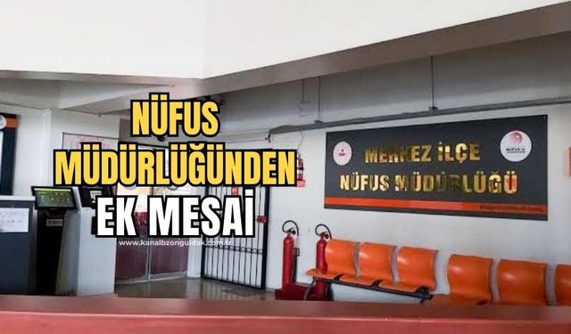 Zonguldak'ta YKS 2024 için nüfus müdürlükleri ek mesai yapıyor