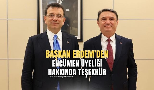 Başkan Tahsin Erdem'den emeği geçenlere teşekkür