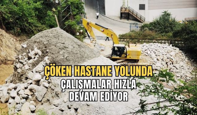 İstinat duvarı için çalışmalar devam ediyor