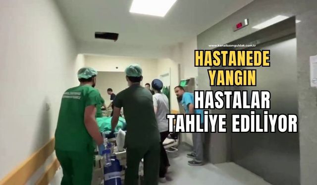 Ameliyathanede yangın çıktı, hastalar tahliye edildi