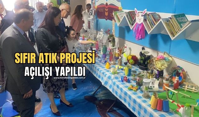 İlkokulda sıfır atık projesinin açılışı yapıldı