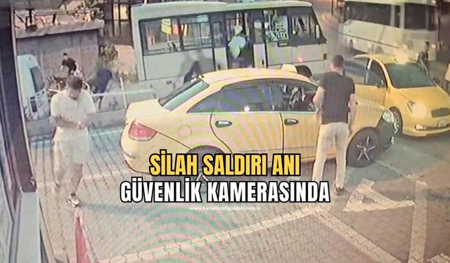 20 yaşındaki gencin silahla yaralandığı anlar güvenlik kamerasında