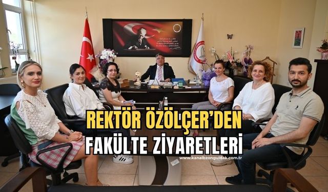 Rektör Özölçer'den Sağlık Bilimleri Fakültesi ve Ahmet Erdoğan MYO'ya Ziyaret