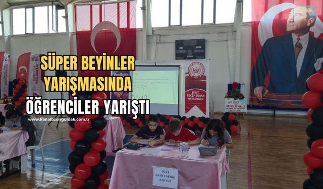 Alaplı'nın'ın süper beyinleri belli oldu