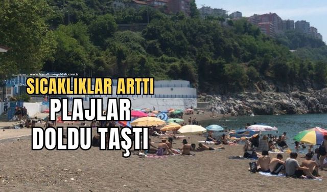 Sıcaklık 32 dereceye çıktı! Kapuz Plajı doldu