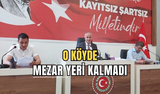 İki köyde defnedilecek yer kalmadı, İl Genel Meclisi düğmeye bastı!