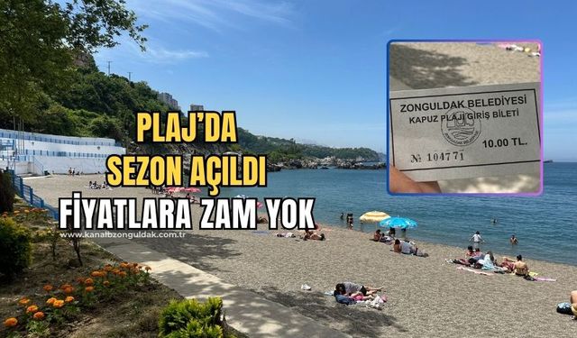 Kapuz Plaj’ında sezon açıldı: Giriş ücretine zam gelmedi!