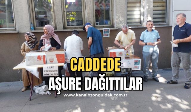 Zonguldak halkına aşure ikram ettiler