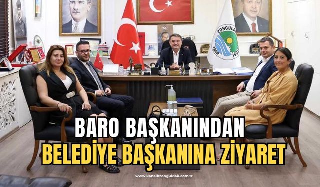 Baro Başkanı Türker Kapkaç Belediye Başkanı Tahsin Erdem’i ziyaret etti!